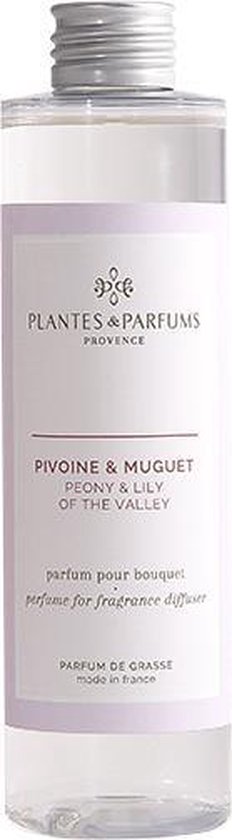Plantes & Parfums Pioenroos Geurolie & Navulling Geurstokjes - Bloemige  Geur - 200ml | bol.com
