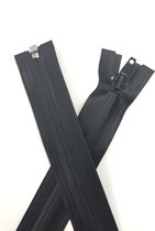 YKK rits, Deelbaar waterdicht rits zwart mat 80 cm lang