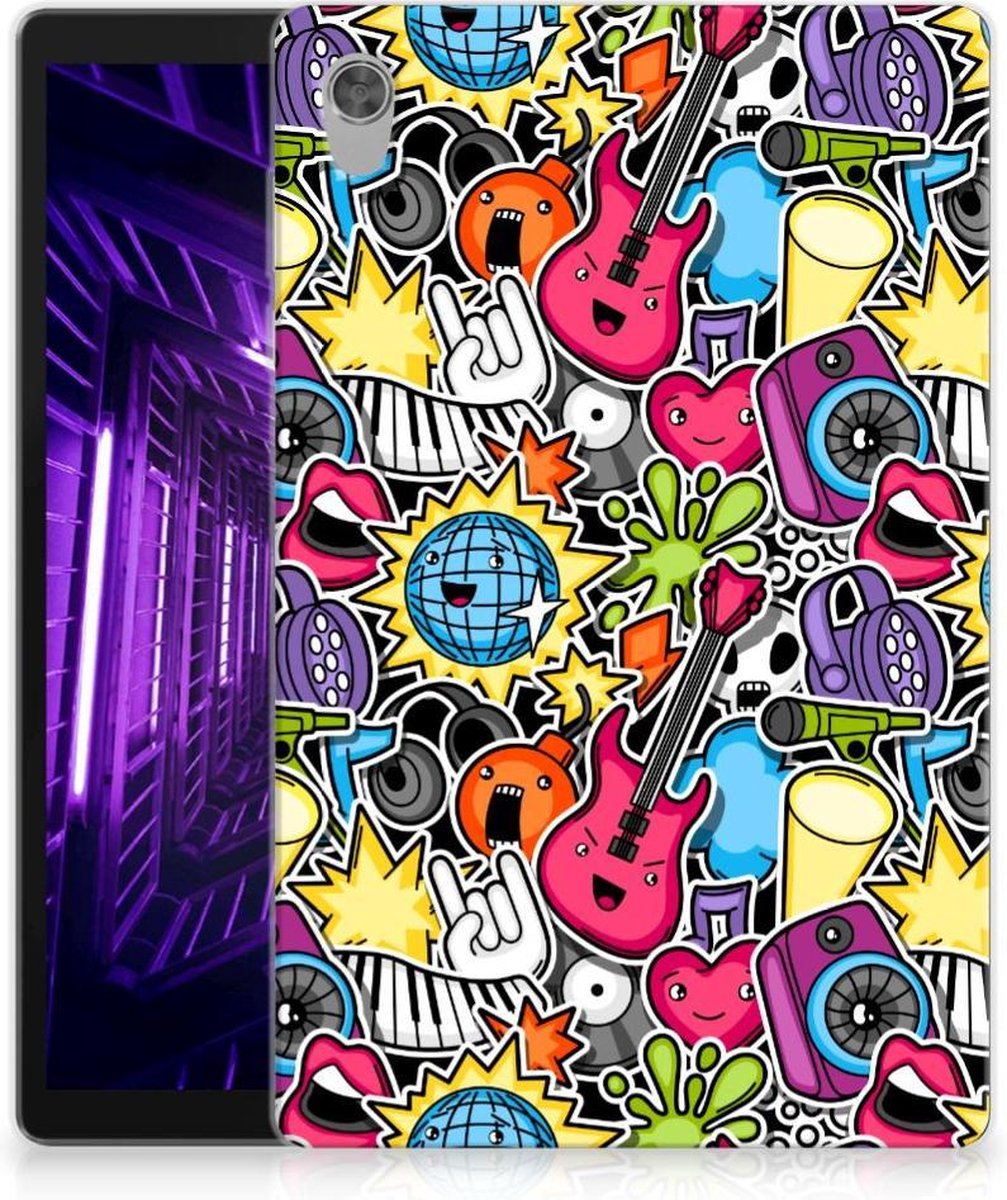 Lenovo Tab M10 HD (2de generatie) Leuke Siliconen Hoes Punk Rock