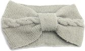 Haarband Knoop Knitted Soft Grijs - Gebreide Haarband