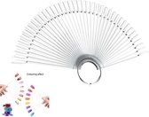 GUAPÀ Color Fan - Présentoir à ongles Transparent - 50 pièces - Ring de couleur de haute qualité