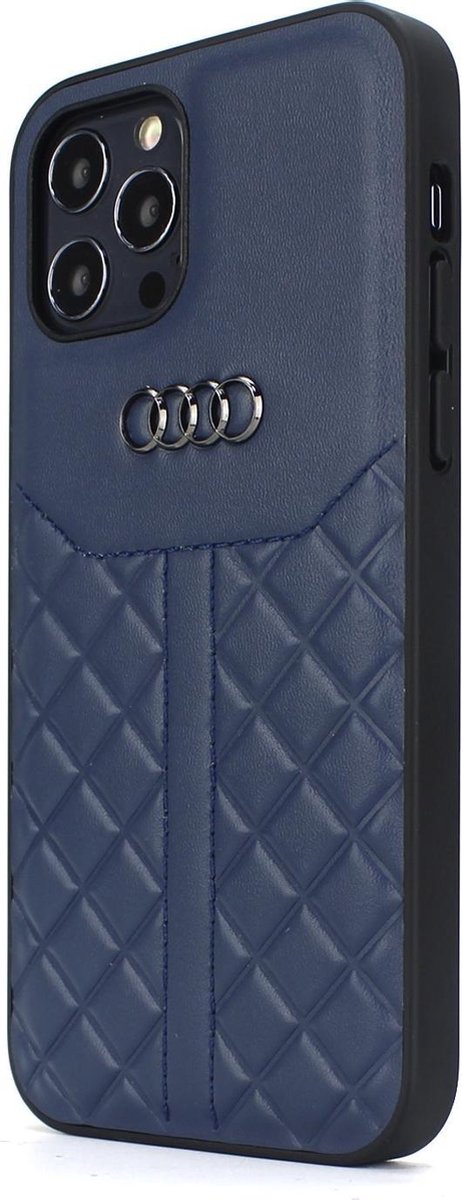 Blauw hoesje Audi Q8 Serie iPhone 12 Mini - Backcover - Genuine Leather