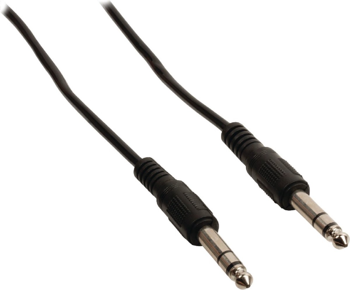 Valueline 6,35mm Jack stereo audio kabel - 5 meter