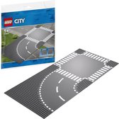 LEGO City Virage et carrefour 60237 – Kit de construction (2 pièces)