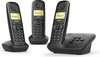 Gigaset A270A - Trio DECT telefoon met antwoordapparaat - handsfree functie - amber verlicht display