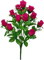 Boeket x zijde rozen 14 bloemen Gypso-D