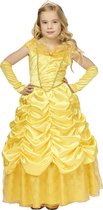 Prinses Belle -  gele prinsessenjurk - maat 128
