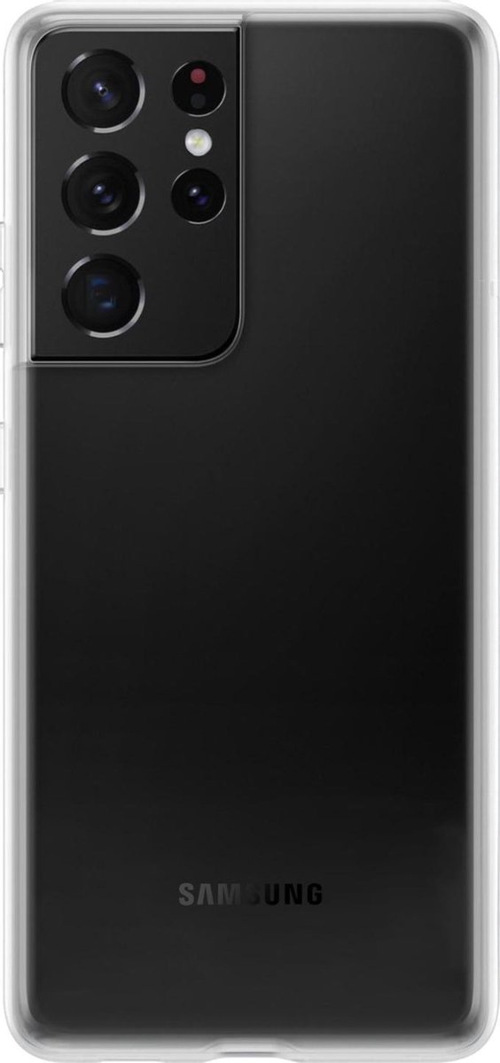 Hoes - Geschikt voor Samsung Galaxy S21 Ultra - Sterk & Shockproof - Hoesje Cover - Siliconen Case - Transparant