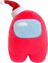 knuffel - crewmate plush - plush - imposter - cadeau - kinderen - knuffel - plushie - 10 cm - sus - fun - christmas - rood kerst - gift