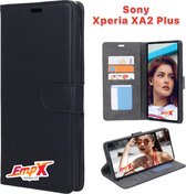 EmpX Telefoonhoesje - Book Case - Geschikt Voor Sony Xperia XA2 Plus - Zwart