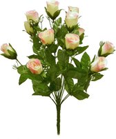 Boeket x zijde rozen 14 bloemen Gypso-D Cream -  ( de tweede gratis)