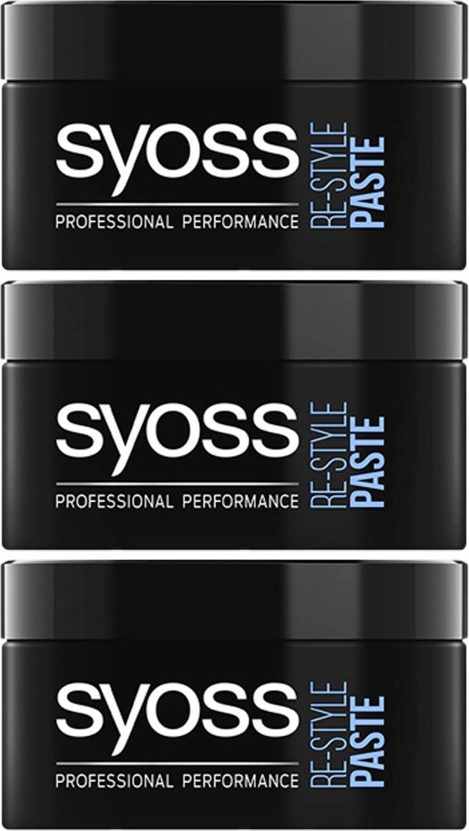 Syoss Re-Style Paste Medium Control Voordeelbox - 3 x 100 ml