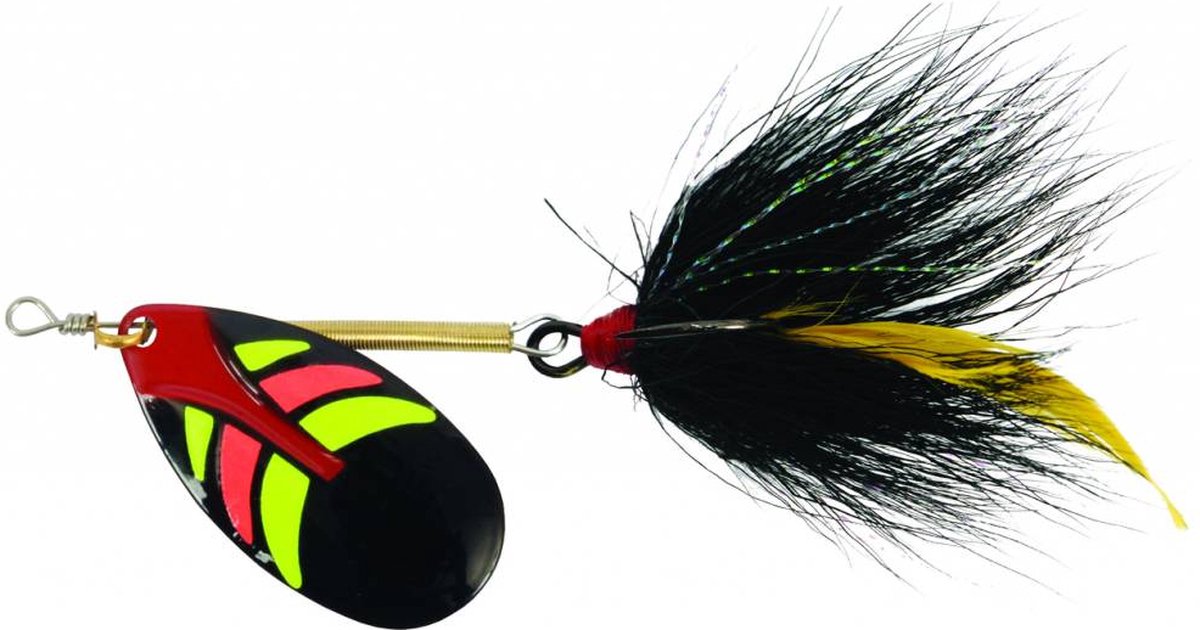 Ondex Buck Spinner maat 5 – 7,0 gram met enkel blad Neon Black