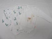noukie's , 2 pack ,  bodyset , lange mouw , lama , 3 maand  62