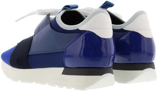Balenciaga Race Runner Unisex Sneakers - Donkerblauw/Wit @ SneakerStad