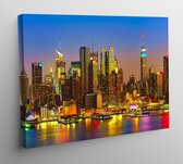 Canvas Cities of Colors Aquarel New York - 80x60cm