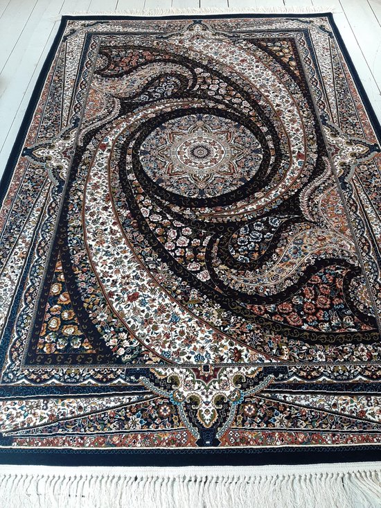 SusaStyle OUTLET- Perzisch tapijt - Kahkeshan darkblue - Perzisch tapijt - 150cm x 225cm