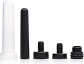 Travel Enema Water Bottle Adapter Set - 5 pieces - Black - Intimate Douche - black - Discreet verpakt en bezorgd