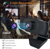 Webcam full HD (1080p) - Met ingebouwde microfoon - USB Webcam voor PC