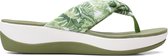 Clarks Arla Glison Dames Slippers - White Interest - Maat 42