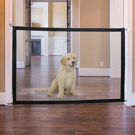 Is Precies gebroken Honden veiligheid hekje XL. Zwart. Te plaatsen in deuropeningen tot 110 cm  breed en... | bol.com