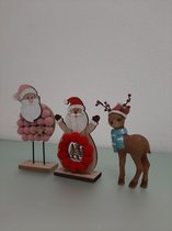 setje met 3 verschillende kerstdecoraties