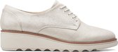 Clarks Sharon Noel Dames Veterschoenen - Silver Metallic - Maat 41