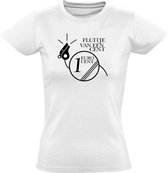 Fluitje van een cent dames t-shirt | cadeau | grappig | bedrukt | logo | wit