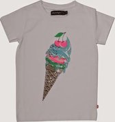 Minymo T-shirt - ijsje - wit - Maat 98
