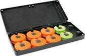 Fox F Box Medium Disc & Rig Box System - Incl. Pins and Discs - Opbergbox - Groen