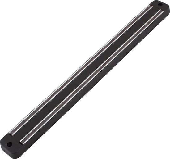 Krumble Messenmagneet - Magnetische messenstrip wand - Magneetstrip voor messen - Messenblok - Messenhouder - Messenopberger - Messenmagneetstrip - Ophangmagneet - 1,2 x 33,5 cm (lxb) - Zwart