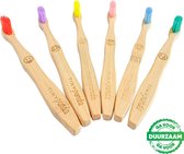 4+2 Bamboe tandenborstel voor kinderen - Emoji - Bamboo Kids Toothbrush - Zero Waste - Vegan