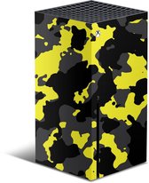 XBOX Series X Console Skin Camouflage Geel Sticker