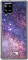 6F hoesje - geschikt voor Samsung Galaxy A42 -  Transparant TPU Case - Galaxy Stars #ffffff