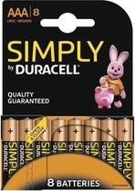 Duracell Original 8x AAA Batterijen - 5000394131316