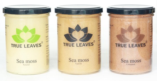 True leaves Sea moss gel Kaneel 100% natuurlijk!