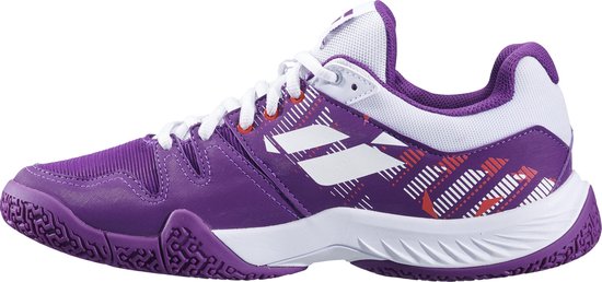 Chaussure de padel Babolat Pulsa pour femme violet blanc