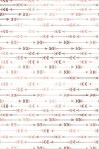 Rose Gold and White Bohemian Composition Notebook - Small Ruled Notebook - 6x9 Lined Notebook (Softcover Journal / Notebook / Diary)