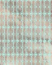 Rose Gold and Mint Composition Notebook - Large Ruled Notebook - 8x10 Lined Notebook (Softcover Journal / Notebook / Diary)