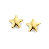 New Bling boucle d'oreille en or Bling 9NBG-0162 - étoile - 14 carats - mm - doré