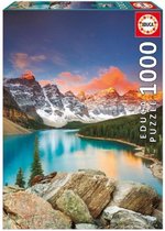 Puzzel 1000 stukjes - Lake Moraine - Banff National Park Canada
