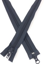 Dubbel Deelbaar spiraal rits 90cm Donkerblauw (maat 8 )