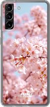 6F hoesje - geschikt voor Samsung Galaxy S21 Plus -  Transparant TPU Case - Cherry Blossom #ffffff
