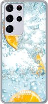 6F hoesje - geschikt voor Samsung Galaxy S21 Ultra -  Transparant TPU Case - Lemon Fresh #ffffff