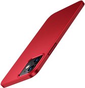 Ultra thin case geschikt voor Apple iPhone 12 Mini - 5.4 inch - rood
