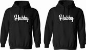 Hoodie set heren-Hubby-Hoodie set voor gay koppel-Zwart-Maat M