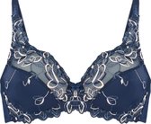 Hunkemöller Dames Lingerie Niet-voorgevormde beugel bh Diva  - Blauw - maat E80