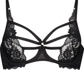 Hunkemöller Dames Lingerie Niet-voorgevormde beugel bh Sosha - Zwart - maat C70