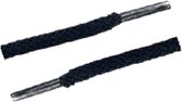Cordial - Schoenveters - donkerblauw rond grof geweven - veterlengte 70 cm 4-6 gaatjes
