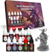 The Army Painter Dungeons and Dragons Nolzur's Marvelous Pigments Undead Paint Set, 10 acrylverf in 12 ml druppelflesjes, 1 DnD miniatuur